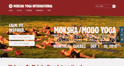 Desktop Screenshot of mokshayoga.ca