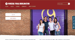 Desktop Screenshot of burlington.mokshayoga.ca